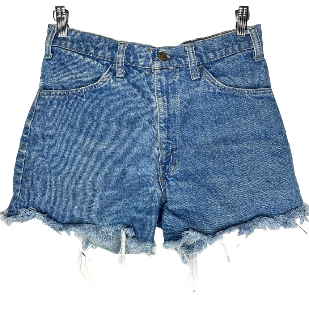 Vintage Levi’s | Orange Tab Cut Off Denim High Waisted Shorts Size 27